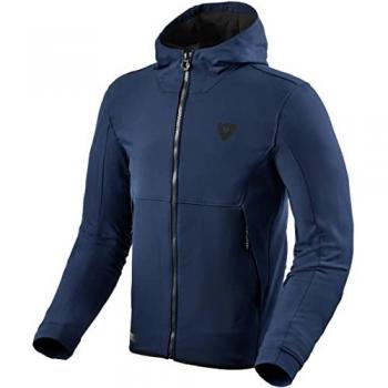 Chaqueta textil para motocicleta REV'IT! Parabolica Azul Oscuro, características: diseño moderno, material resistente al desgaste, forro interior cómodo, ventilación optimizada, protección en hombros y codos, ajuste personalizado