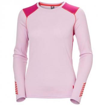 Helly Hansen Women's Lifa Active Crew Lightweight Thermal Long Sleeve Base Layer Pink S
