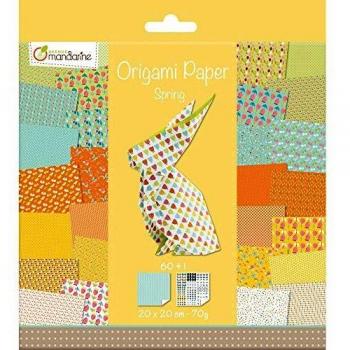 Papel de Origami Primavera Multicolorido - 60 hojas 20x20 cm