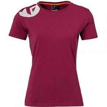 Kempa Core 2.0 T-Shirt Women Camiseta De Balonmano para Mujer, Rojo Oscuro, S