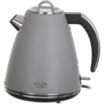Hervidor de Agua Eléctrico Adler AD 1343 - 1.5 Litros - Acero Inoxidable - Automático - Gris