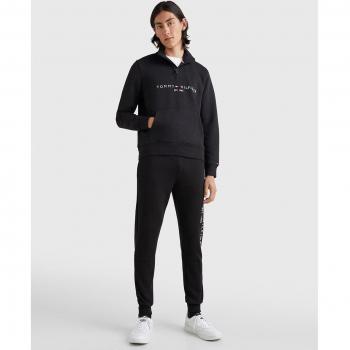 Tommy Hilfiger Men's Cotton Sweatpants with Logo - Black, Size L