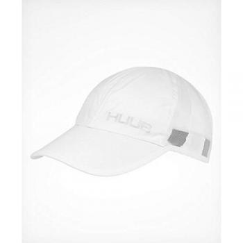 Huub Gorra Race II Blanco Gorras - Gorra de carrera, color blanco, diseño aerodinámico, material ligero y transpirable, ajuste cómodo, protección UV
