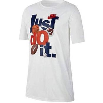 NIKE Dri-Fit Camiseta, Niños, White, L