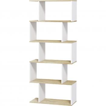 Estantería Librería Estilo Nórdico con 5 Estantes Antivuelco