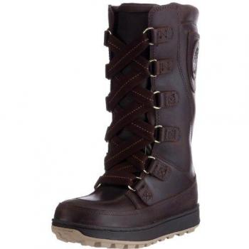 Timberland MUKLUK 8IN WP BRN/GOLD 76716 - Botas de cuero nobuck para niña, color marrón, talla 34