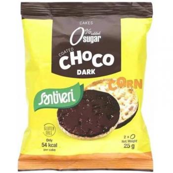 Santiveri Tortitas de Maíz con Chocolate Negro Sin Azúcar 25g