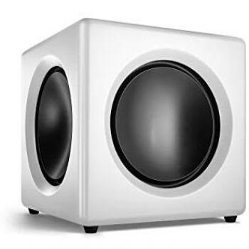 Subwoofer Activo Wavemaster Fusion 125W Blanco Mate con Amplificador Clase D