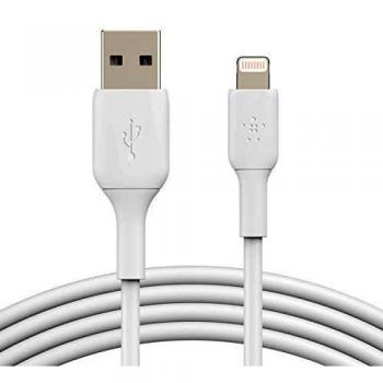 Belkin Boost Charge - Cable Lightning a USB para iPhone, iPad y AirPods, 1 m, color blanco