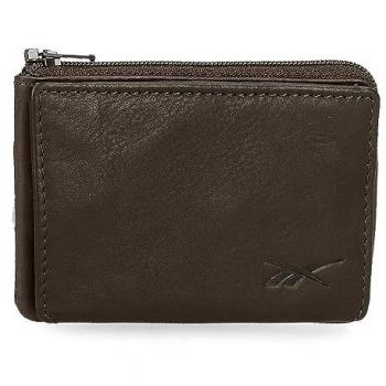 Monedero-Tarjetero Unisex Reebok Club Marrón de Piel 11x7x1,5 cm Casual 2024