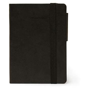 Cuaderno de Notas Legami Pequeño Pautado Negro 9.5 x 13.5 cm