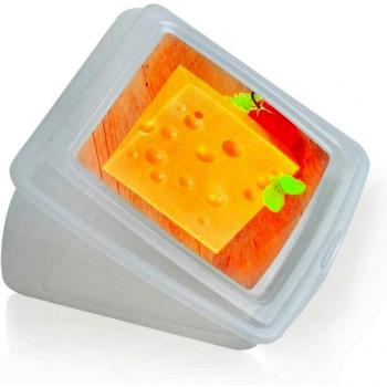 Metaltex Estuche Cuña Protector de Queso, 12x12x5 cm