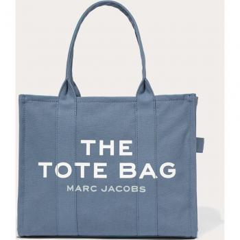 Marc Jacobs Blue Canvas Tote Bag, Stylish Canvas Tote Bag, Female, Size: ONE SIZE