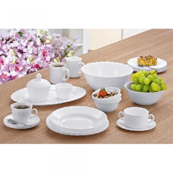 Luminarc Trianon - Plato llano 24.5 cm, blanco, 1 unidad