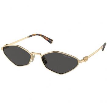 Miu Miu MU56ZS ZVN5S0 Women's Sunglasses Gold Size 56 Geometric Donna