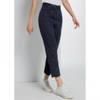 Pantalón Chino Lois Jeans para mujer - Caja Alta Loose Pleat - Marino