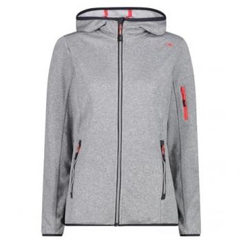 CMP Fix Hood Knit Tech Women's Hoodie Jacket - Gray/Red - XL