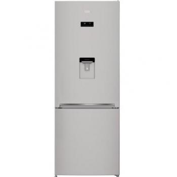 Frigorífico Combinado No Frost 497 Litros Clase E Color Plata con Dispensador de Agua