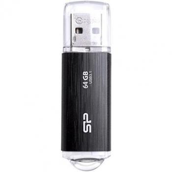 Silicon Power Blaze B02 64GB USB 3.2 Gen 1 Flash Drive - Black