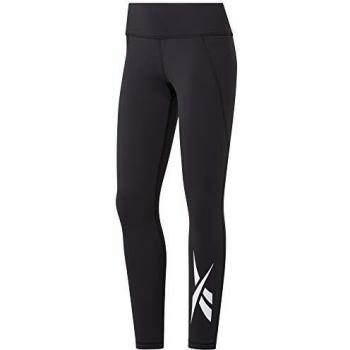 Reebok TS Lux Tight 2.0-Graphic Mallas, Mujer, Negro/Blanco, XL/S