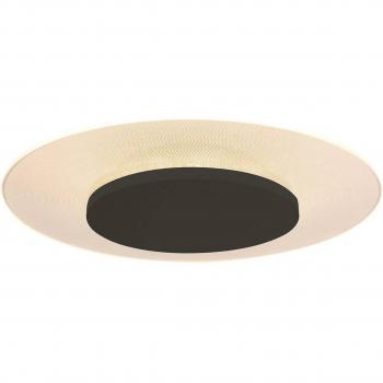 Plafón LED Lido Steinhauer, negro, metal, Ø 42 cm, integrado (LED), modelo 7799ZW