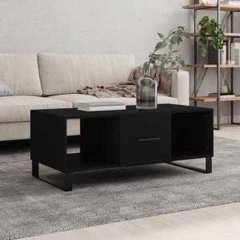 Mesa de salón negra 102x50x40 cm en madera contrachapada multicapa vidaXL