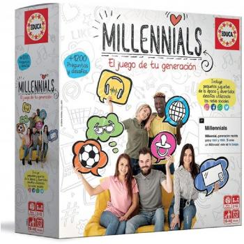 Educa - Millenial Generation Juego de Mesa de Preguntas y Desafíos sobre la Infancia para 18 a 40 Años, Referencia 18864