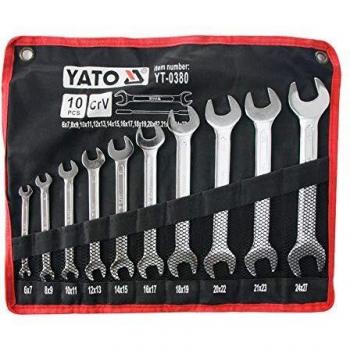 Yato YT-0380 - Llaves de boca mixta 6-27 mm satinadas Yato