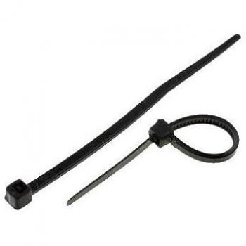 Bridas de Nylon 100x2,5mm Color Negro - Pack de 100 unidades