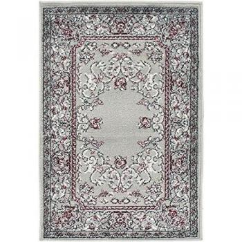 Tradicional Kerman área alfombra, polipropileno, gris, 2 x 3