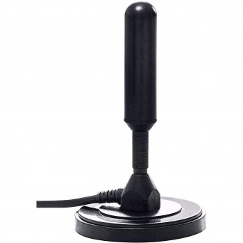 Potente Antena DVB-T2 / Núcleo de Aluminio para una Intensidad de señal óptima/DVB-T2 y DVBT-HD/Digital Ready / AVK25 Plus/con Soporte magnético y 5 m de Cable/para Todos los Dispositivos DVB-T