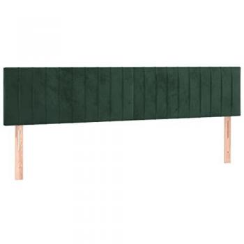 Cabecero con LED de terciopelo gris oscuro 160x5x78/88 cm