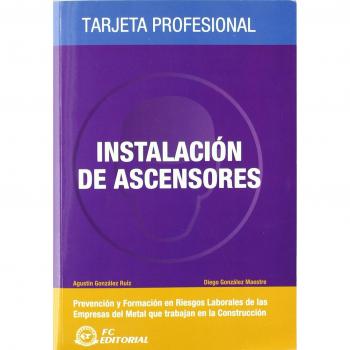 Instalaciones de ascensores: Tarjeta profesional Metal - Construcción