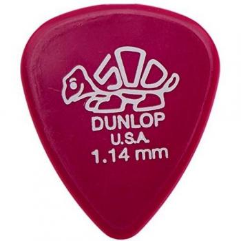 Dunlop Delrin 500 Standard Guitar Picks, 1.14mm Gauge, Magenta, 72-Pack