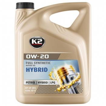 K2 0W-20 HYBRID Aceite para motores híbridos, 5L