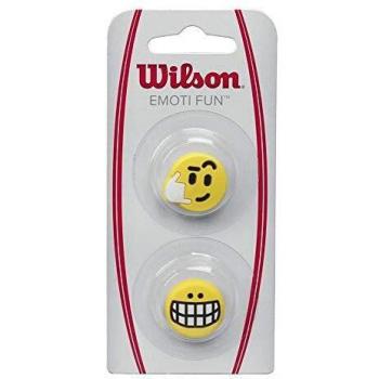 Wilson Emoti-Fun Big Smile/Call Me Antivibrador de Tenis, Unisex Adulto, Amarillo