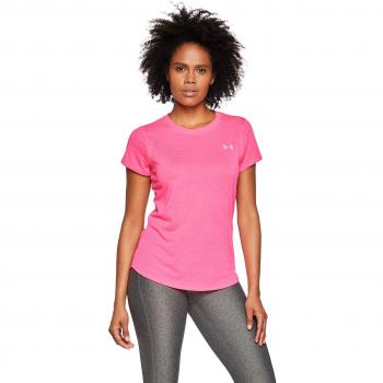 Under Armour UA Streaker 2.0 Short Sleeve Camisa Manga Corta, Mujer, Rosa, XL