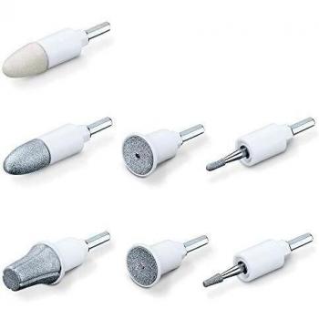 Beurer MP 44 Kit for MP 44 Manicure/Pedicure Device, 7 Different Felt and Sapphire Sanding Attachments, Hand and Foot Care