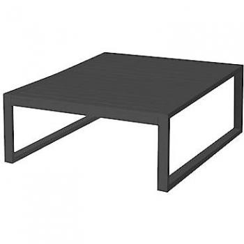Mesa de Centro Io Grafito Aluminio 100 x 100 x 45 cm