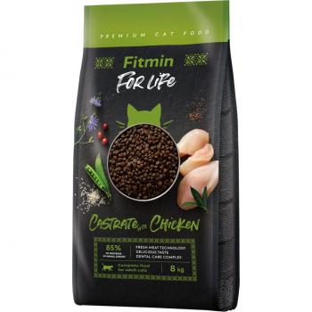 Fitmin Cat For Life Castrate con Pollo - Pack económico: 2 x 8 kg
