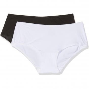 Unno DIM Basic Algodón elástico Pack x2 Dim Basic Braguita, Blanco