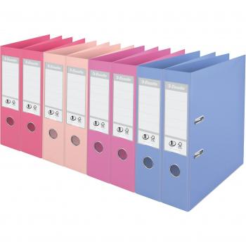 Pack de 10 Archivadores Exacompta Aquarel con Palanca y Forrados en Cartón para DIN A4 con Lomo de 80 mm en Colores Surtidos