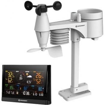 Centro meteorológico BRESSER WLAN Comfort con sensor profesional 7 en 1 y moderna pantalla a color