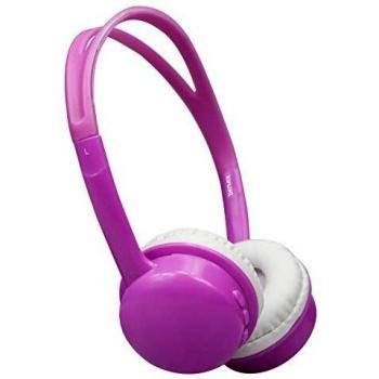 Auriculares Bluetooth Denver BTH-150 en Rosa con Diadema Supraaural, Rango de Operación de 10M, Entrada AUX y Batería Recargable de 250mAh