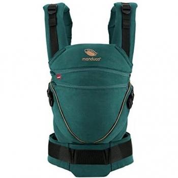 Mochila portabebés Manduca XT Cotton Denimteal-Toffee