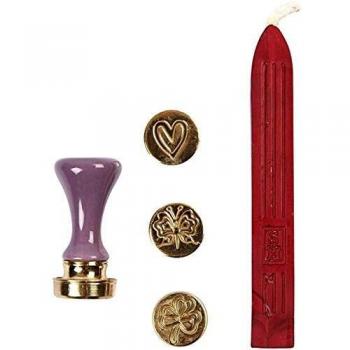 Kit de Sellos, Corazón, Mariposa, Trébol, 18 mm, 1 Set