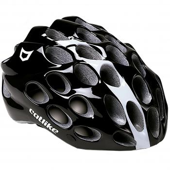 Catlike Whisper Casco de Ciclismo, Unisex Adulto, Negro / Blanco, S