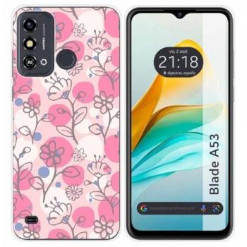 Funda de Silicona para Zte Blade A53 con Diseño de Flores 07