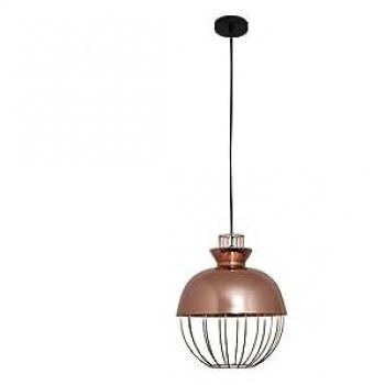 Lámpara Colgante Toyama 1xe27 Bola Cobre Regulable Diseño Moderno FABRILAMP