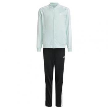 Chándal Adidas Essentials 3 Franjas Mint/Blanco para Niña, Talla 164